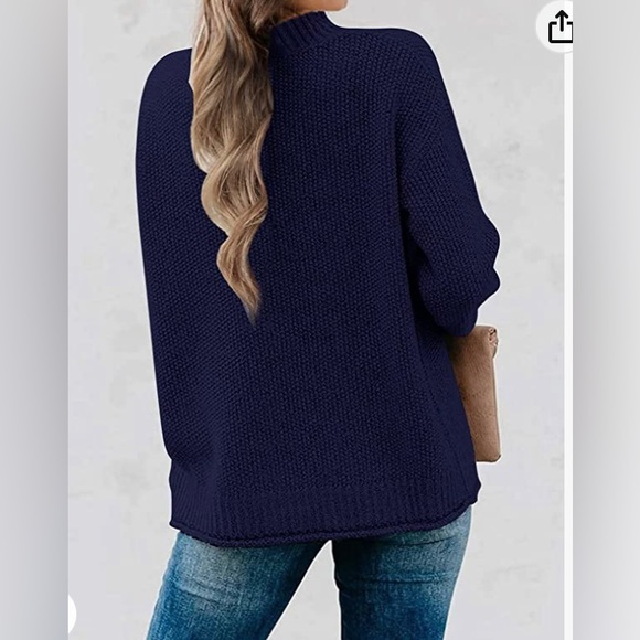 MEROKEETY, Knitted, Crew Neck, Sweater. - Picture 7 of 9